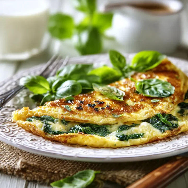 Spinach & Feta Omelette A Healthy and Flavorful Breakfast