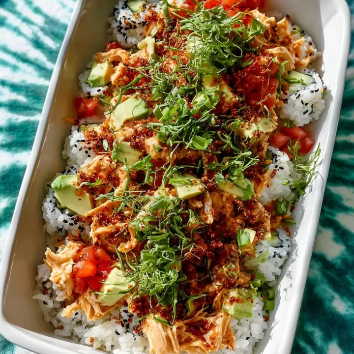 Teriyaki Salmon Sushi Bake