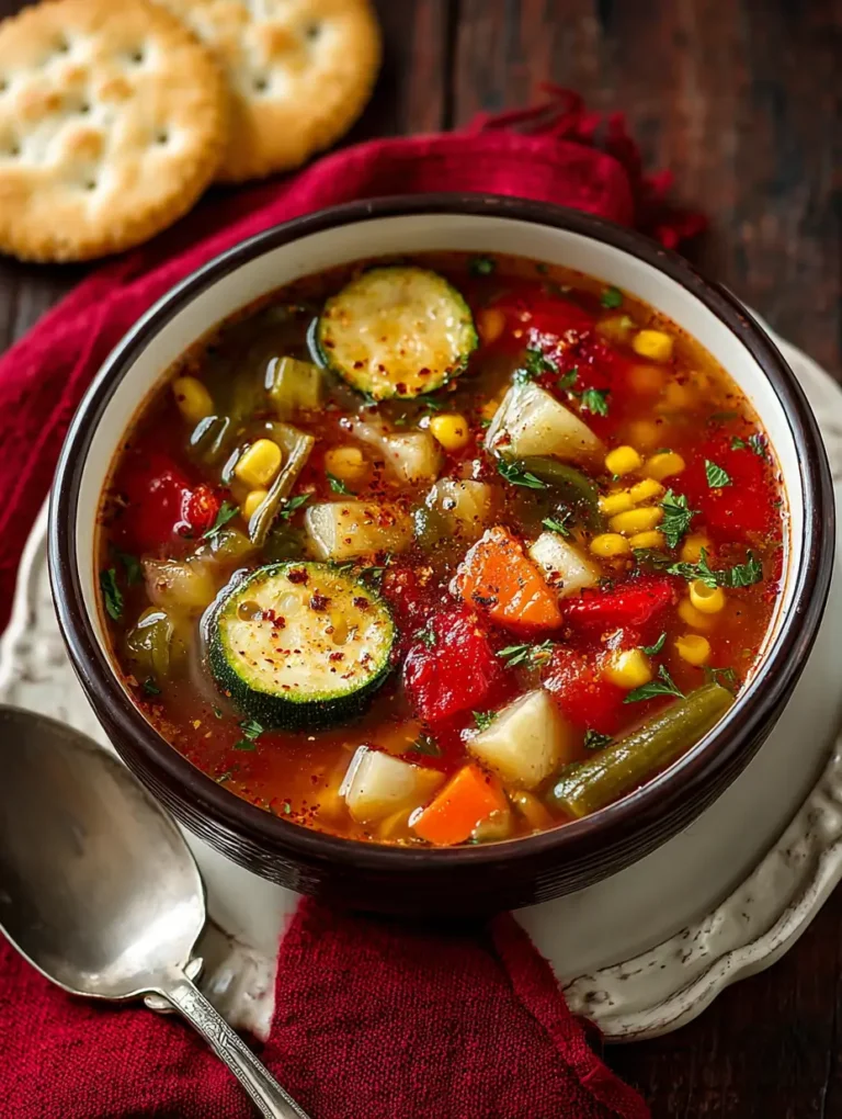 Vegetable Soup Recipe A Healthy and Hearty Dinner