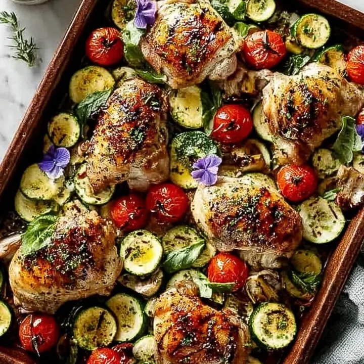 Sheet Pan Mediterranean Chicken & Zucchini A Healthy Meal