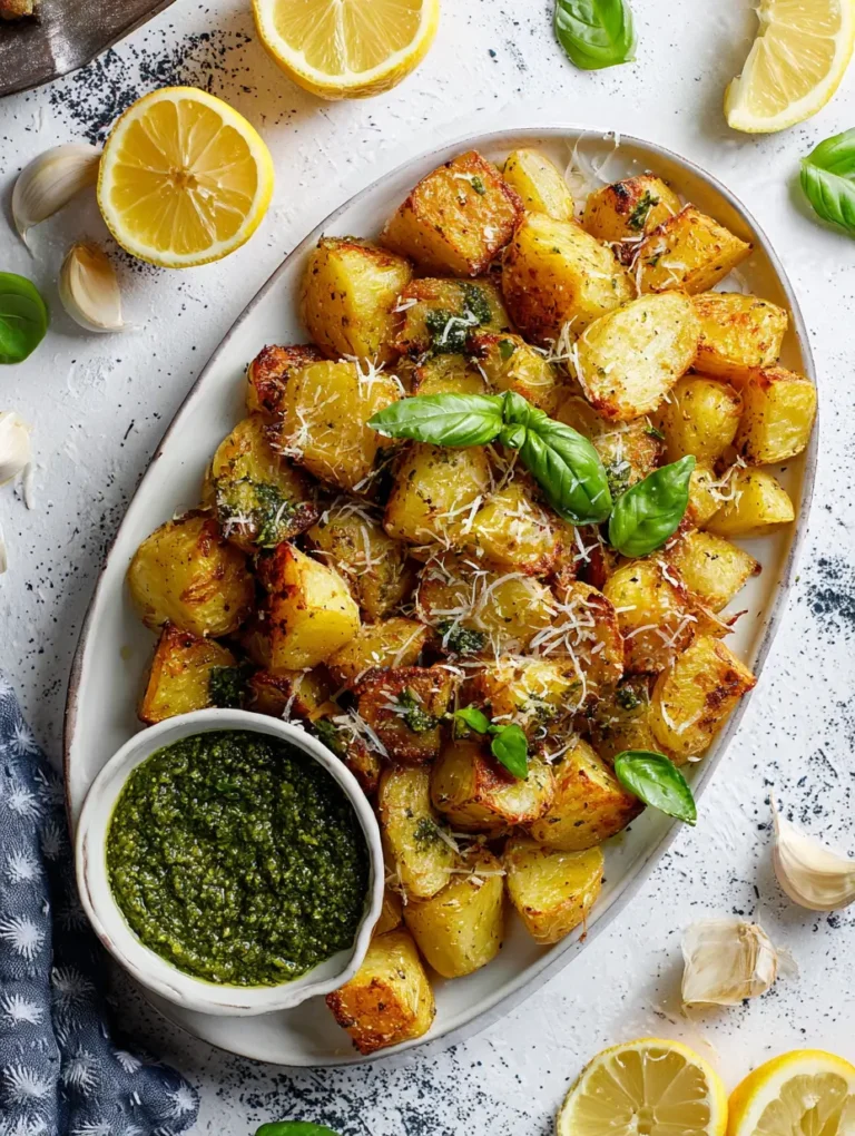 Parmesan Pesto Roasted Potatoes A Flavorful Side Dish