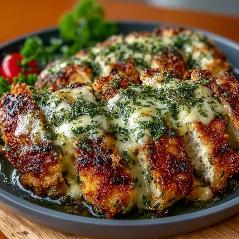 Garlic Parmesan Chicken Meatloaves Recipe