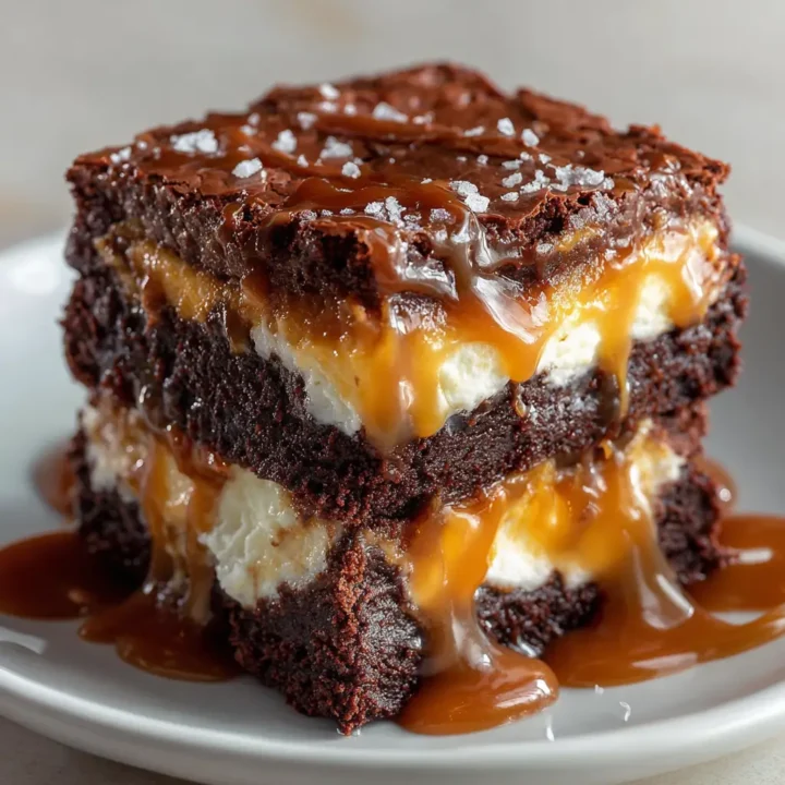 Caramel Brownie Cheesecake