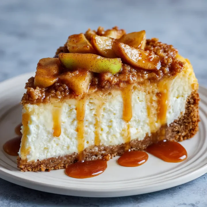Baked Apple Cinnamon Cheesecake
