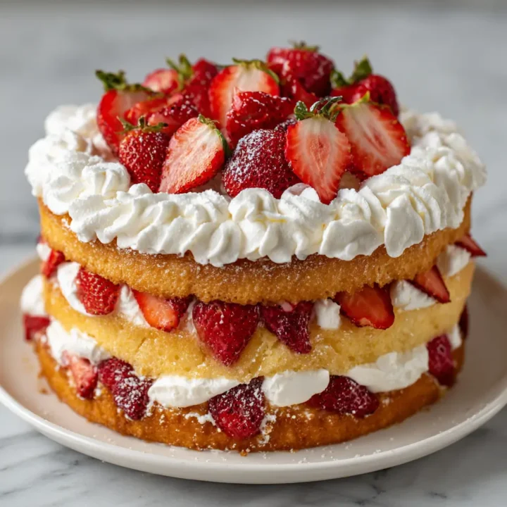 Strawberry Shortcake Layer Cake