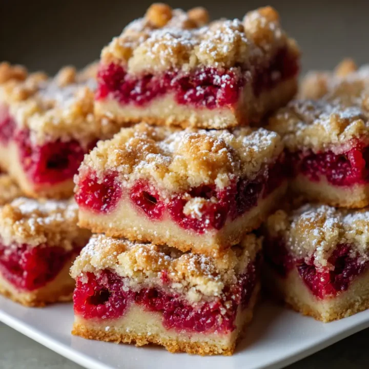 Delicious Raspberry Crumble Bars