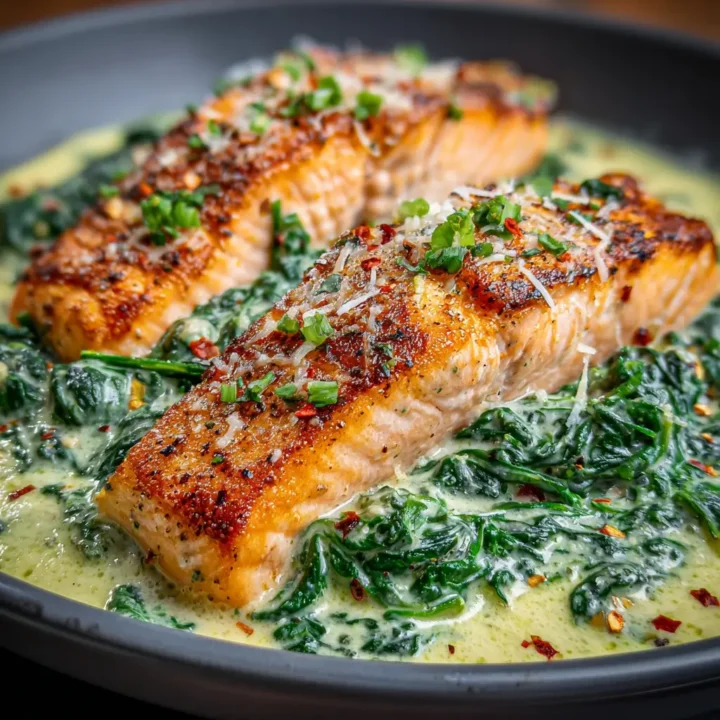 Creamy Spinach Salmon