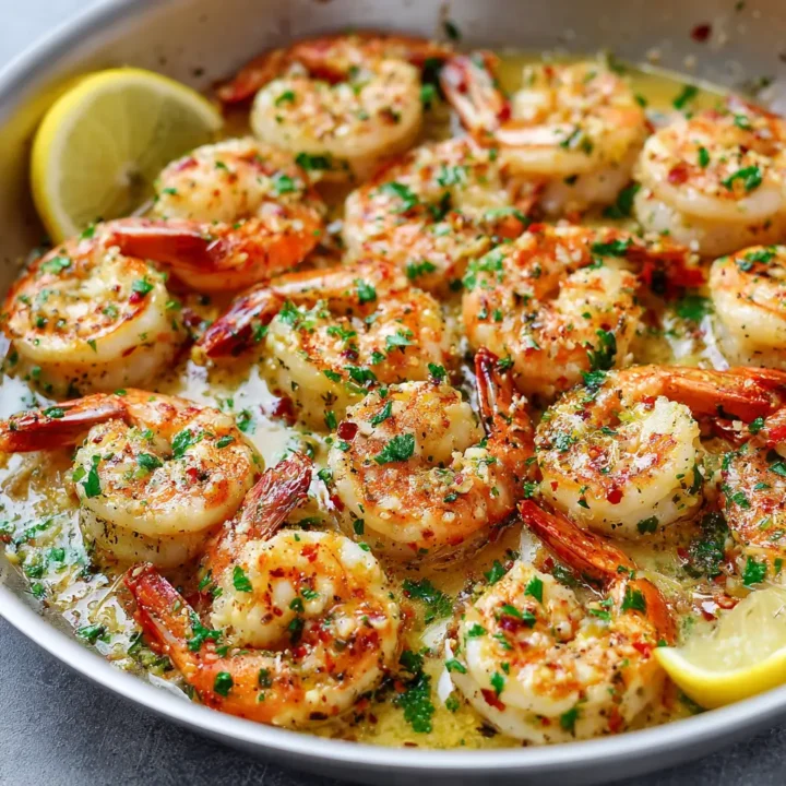 Garlic Butter Shrimp Skillet