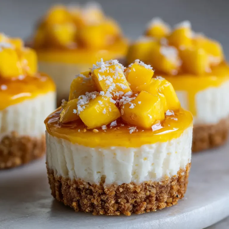 Mango Cheesecake Cups (No-Bake): A Tropical Delight