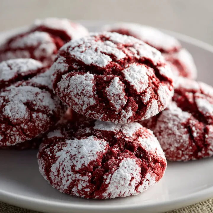 Red Velvet Crinkle Cookies: A Festive Delight