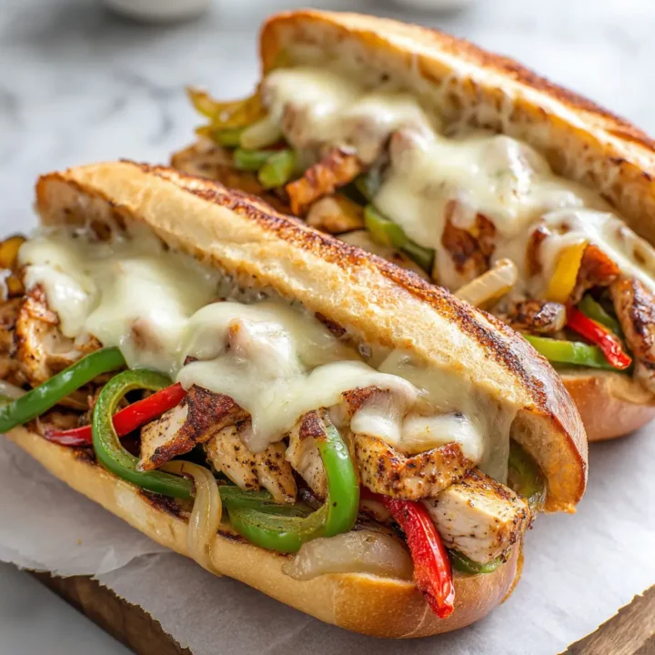 Ultimate Chicken Philly Cheese Steaks Recipe