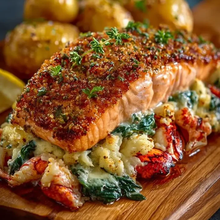 Crab and Shrimp Stuffed Salmon: A Showstopper for Any Occasion