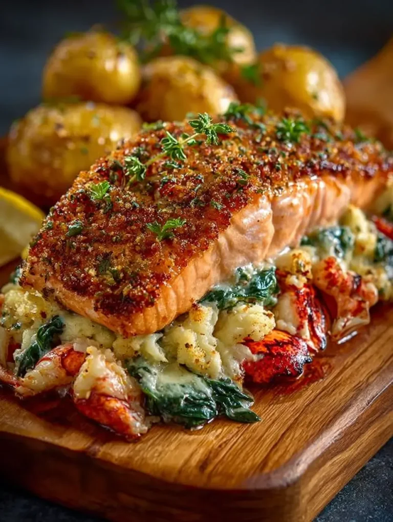 Crab and Shrimp Stuffed Salmon: A Showstopper for Any Occasion