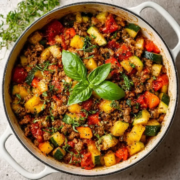 Low-Carb Italian Ground Turkey Skillet