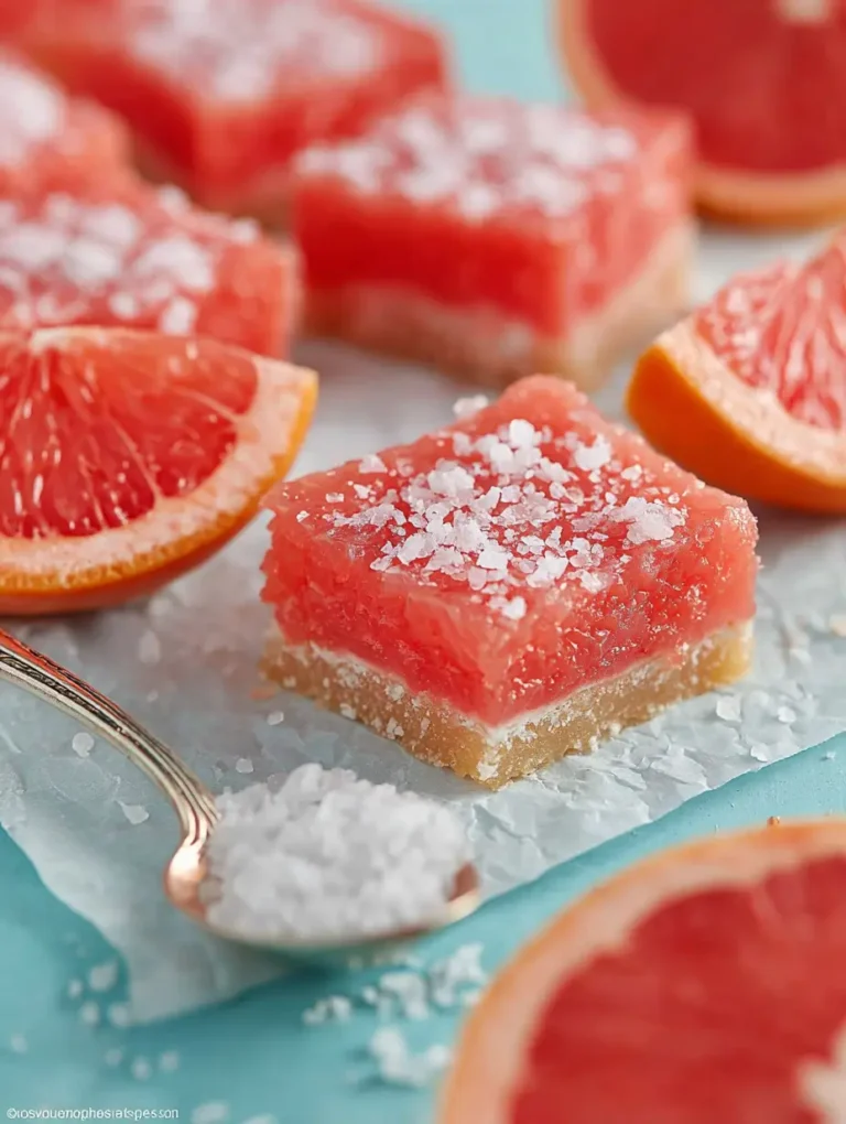 Grapefruit Bars: A Tangy and Refreshing Dessert