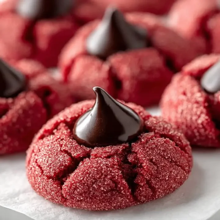 Red Velvet Blossom Cookies