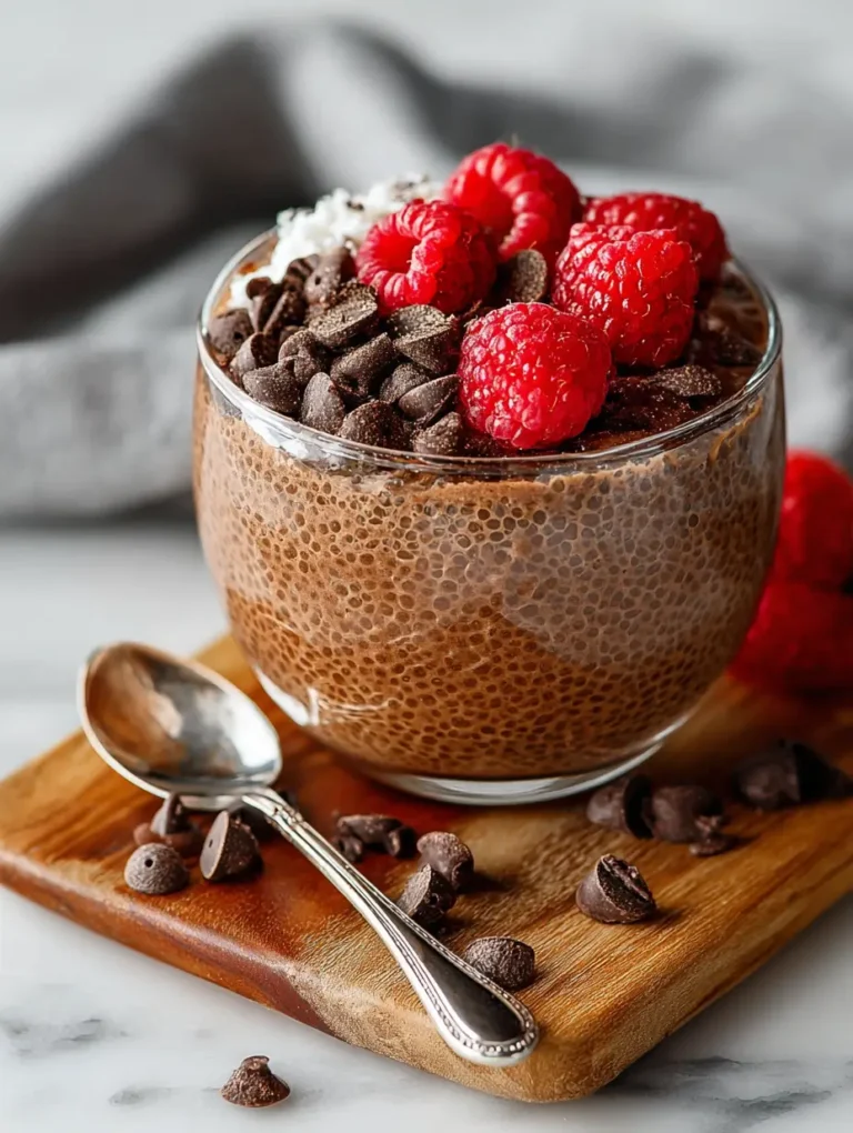 Chocolate Chia Seed Pudding with Berries: A Healthy and Delicious Treat
