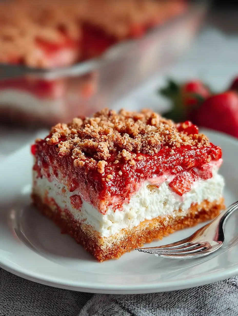 Strawberry Crunch Brownies