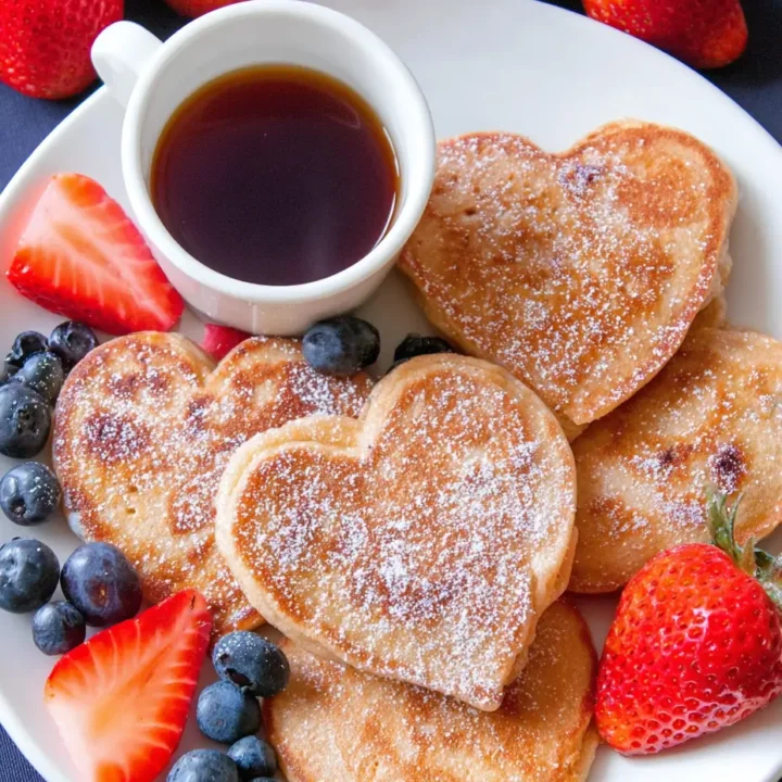Heart-Shaped Pancakes: A Sweet Breakfast Treat