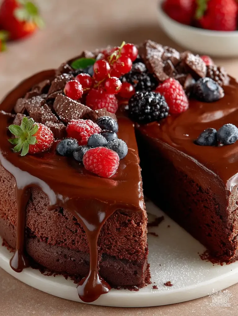 Dark Chocolate Mousse Cake: A Luxurious Dessert