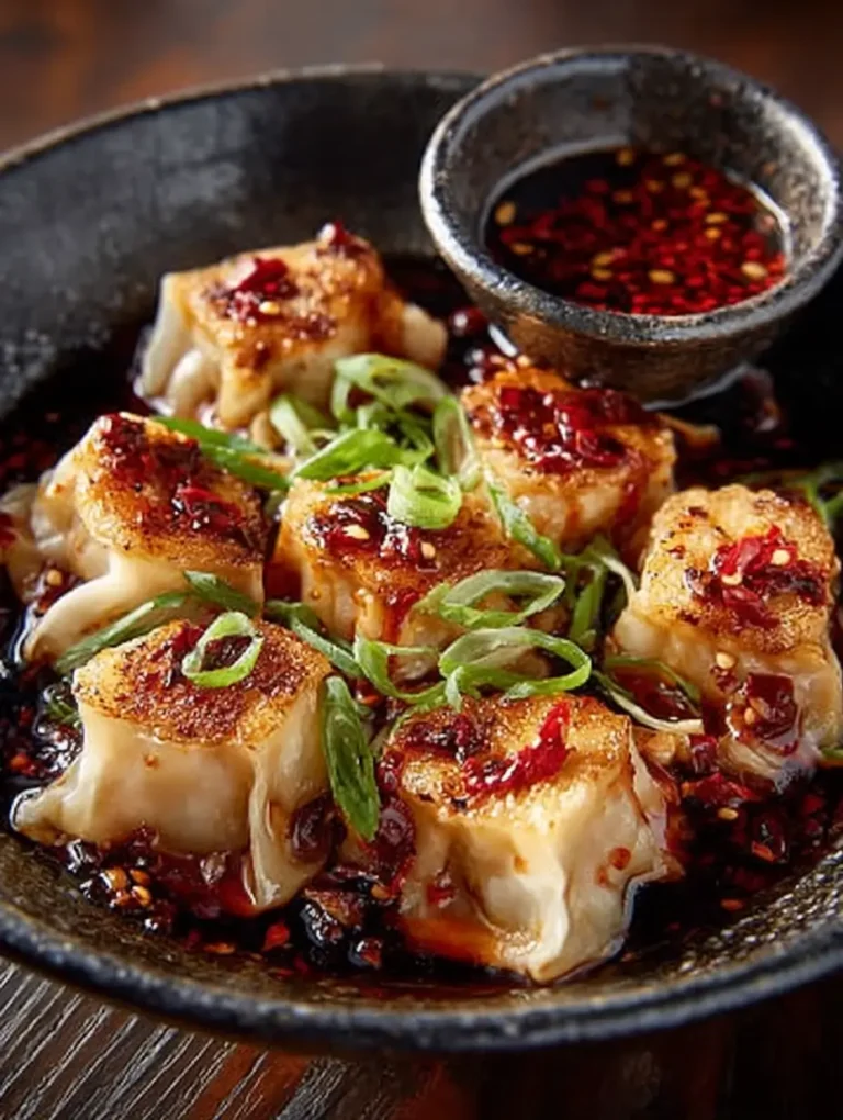 Chicken Wontons in Spicy Chili Sauce: A Flavorful Delight