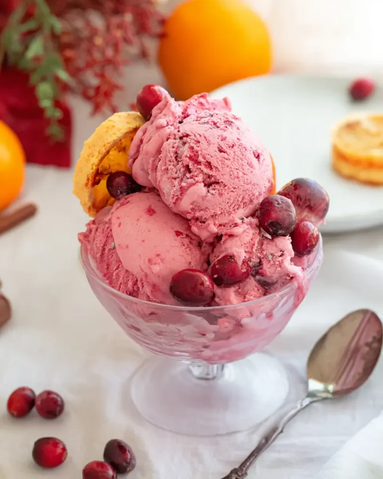 Cranberry Ice Cream: A Festive Treat