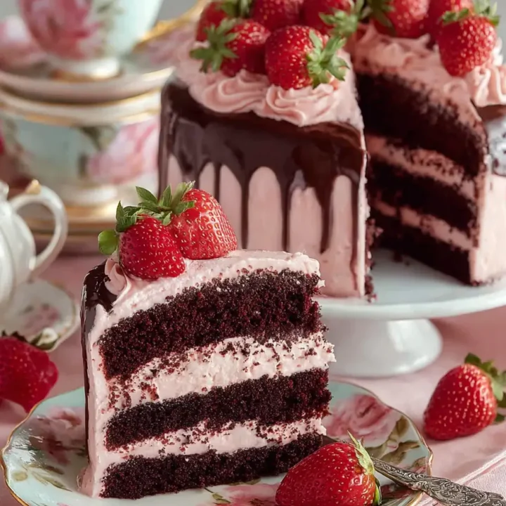 Strawberry Chocolate Shell Cake: A Delightful Treat