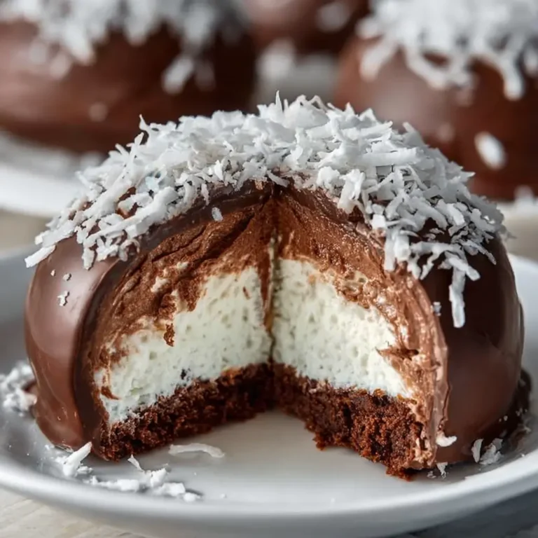 Coconut Dome with Chocolate: A Decadent Dessert