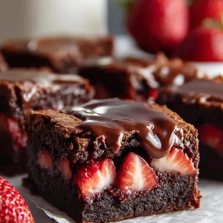 Chocolate Covered Strawberry Brownies: A Deculgent Delight