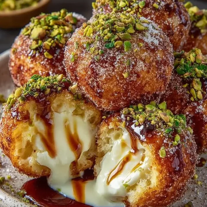 Ricotta Pistachio Honey Bites