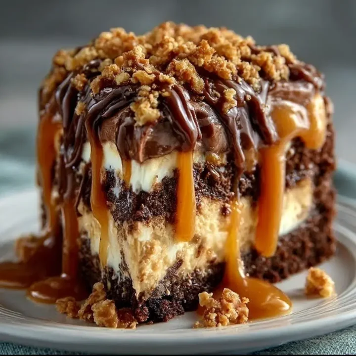 Decadent Chocolate Caramel Toffee Cake