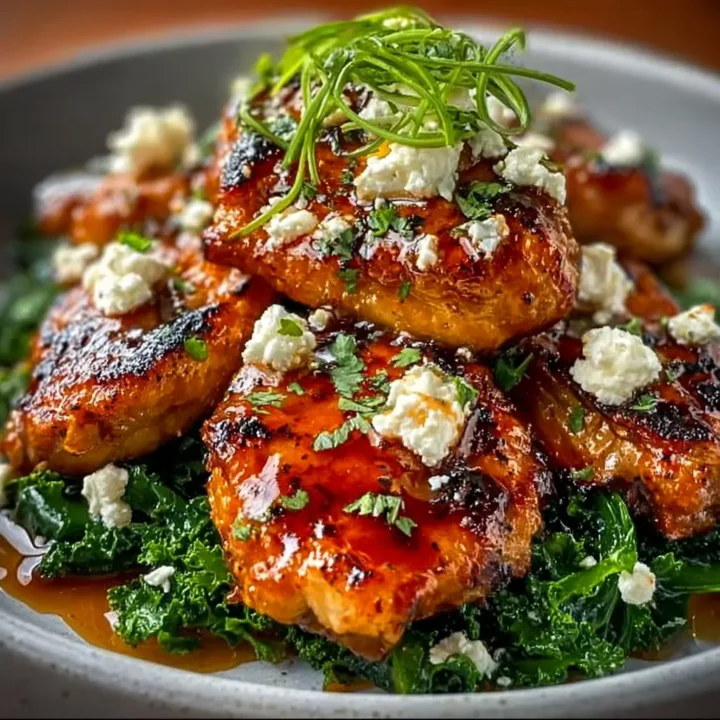 Crispy Hot Honey Feta Chicken