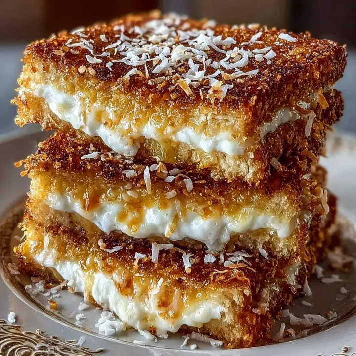 Indulge in Coconut Crusted Stuffed French Toast