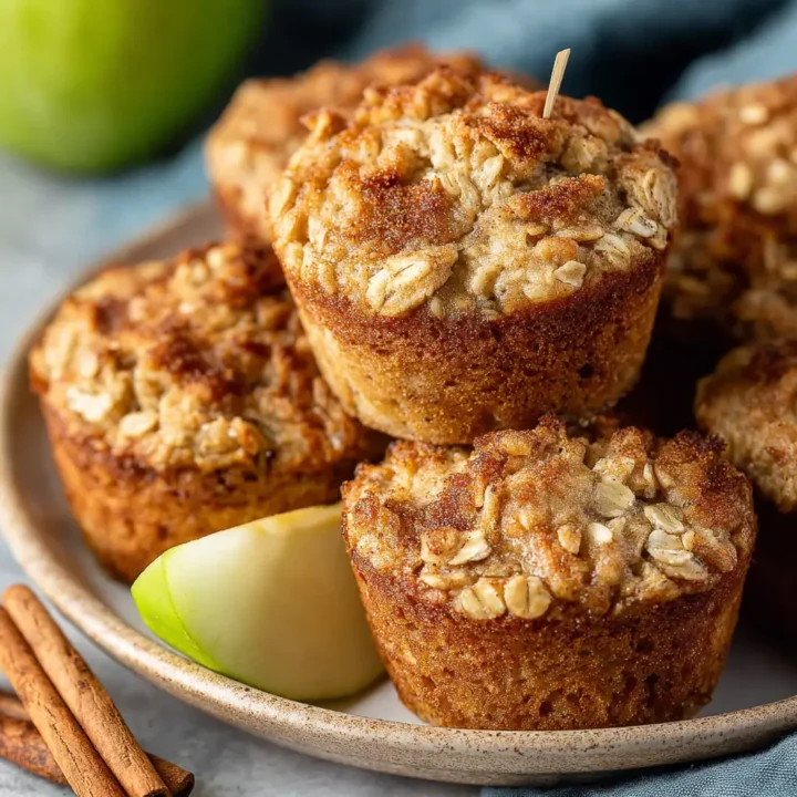 Healthy Baked Apple Cinnamon Oatmeal Cups