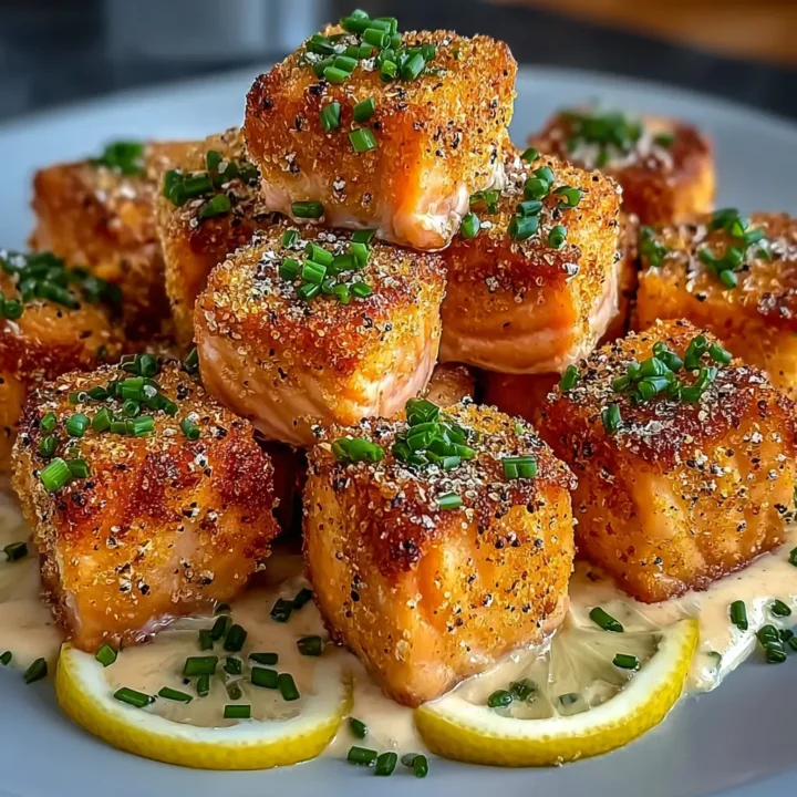 Crispy Bang Bang Salmon Bites: