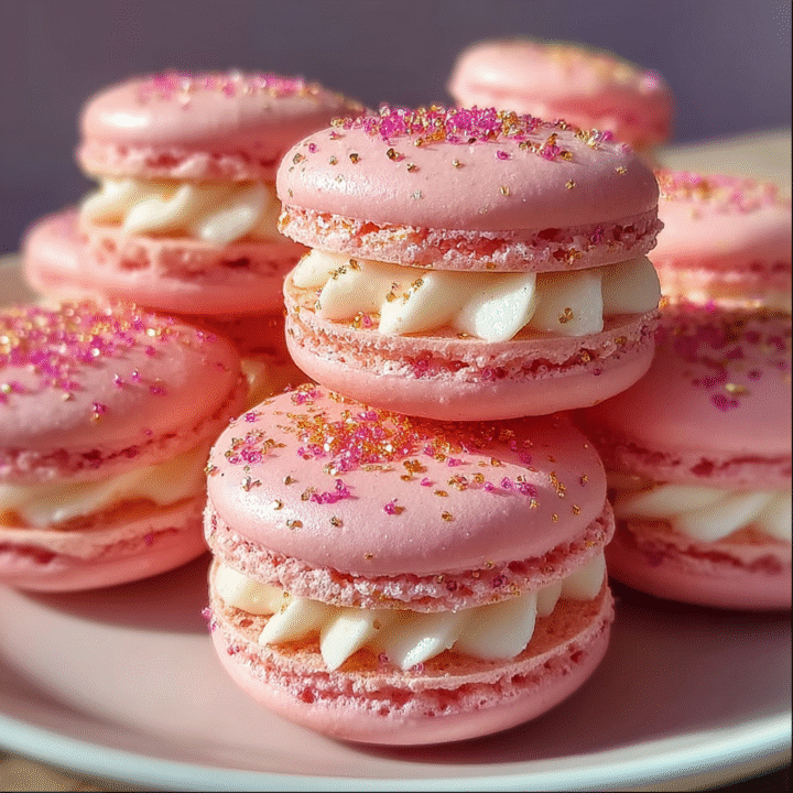 Decadent Strawberry Cheesecake Macarons