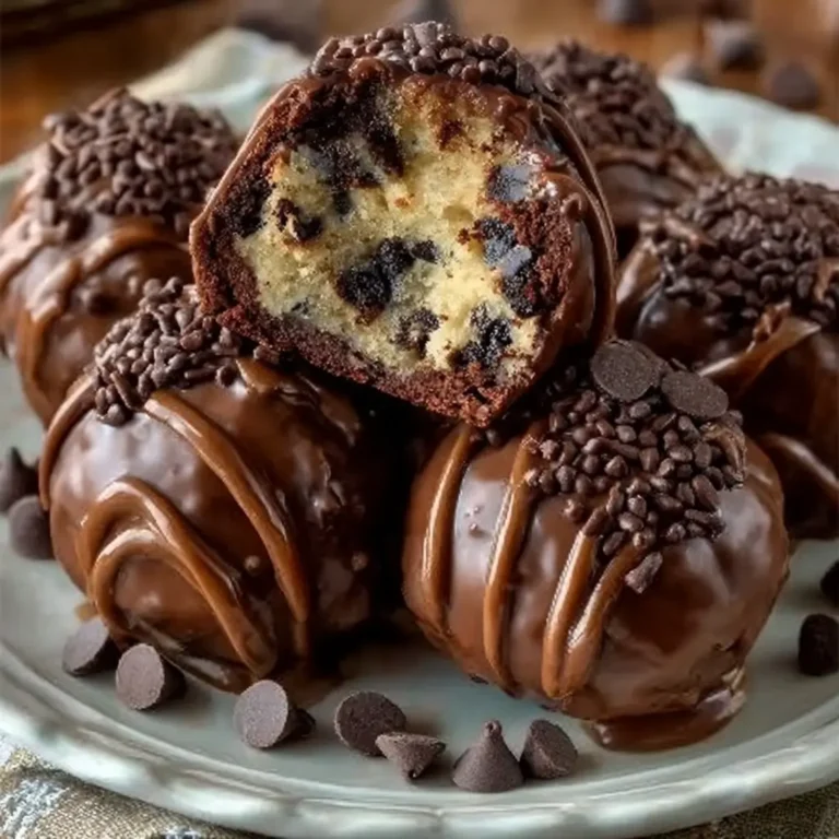 Chocolate Chip Cookie Dough Brownie Bombs: A Decadent Treat