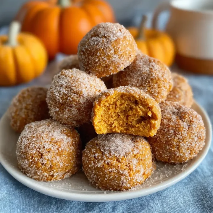 Healthy Pumpkin Donut Holes