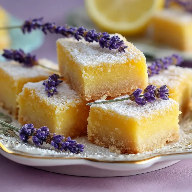 Lavender Lemon Bars Recipe: A Delightful Twist on a Classic Dessert
