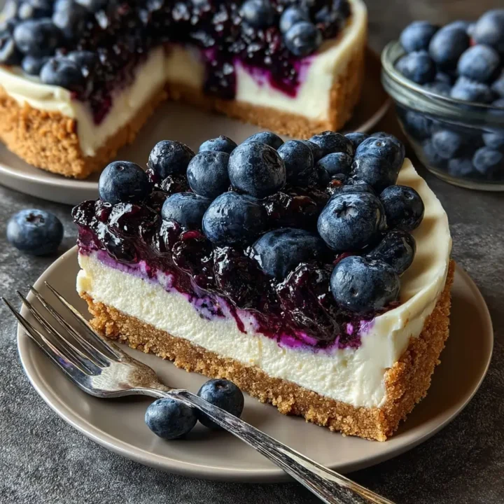 No-Bake Blueberry Cheesecake