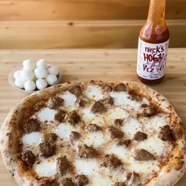 Hot Sausage Feta Honey Pizza: A Sweet and Savory Delight
