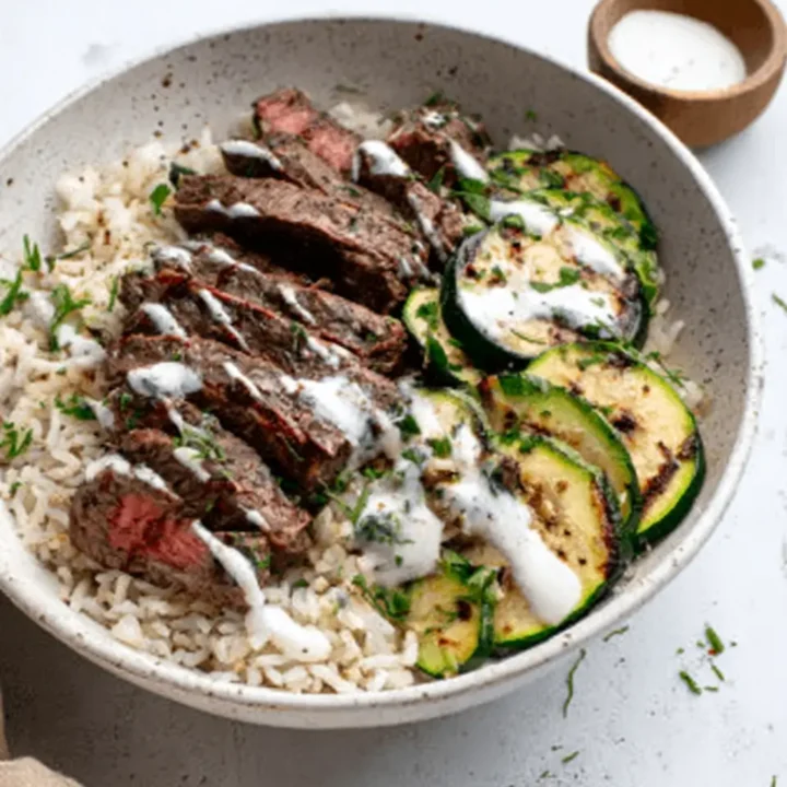 Cozy Grilled Steak Bowl with Zucchini: A Hearty and Healthy Meal
