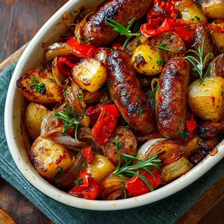 Spicy Honey Sausage Bake: A Flavorful One-Pan Meal
