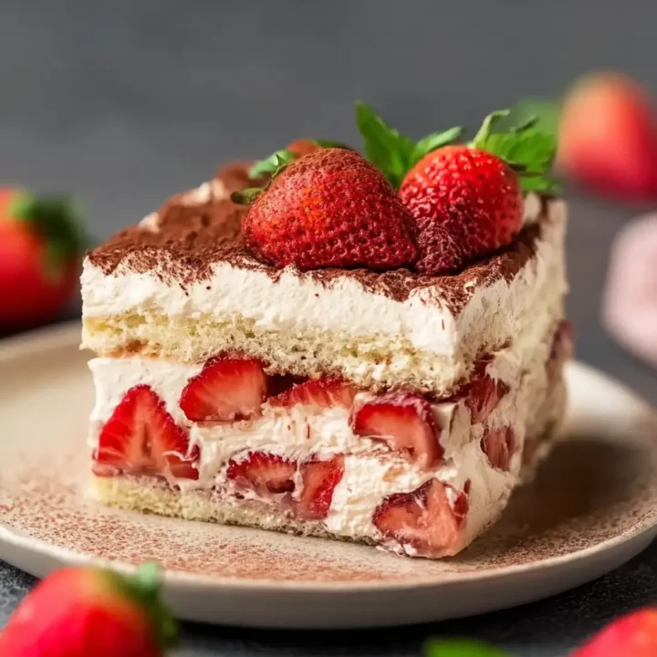 No-Bake Strawberry Tiramisu: Quick & Easy Dessert Ready in 15 Minutes
