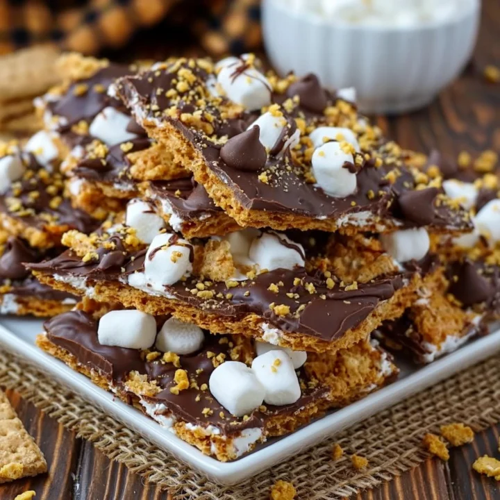Smores Bark With Golden Grahams