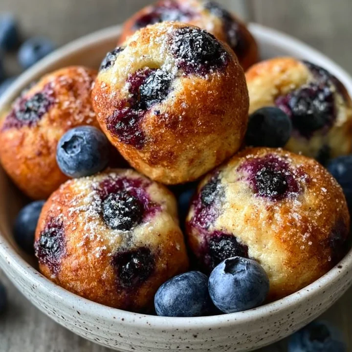 Air Fryer Blueberry Cottage Cheese Donut Holes