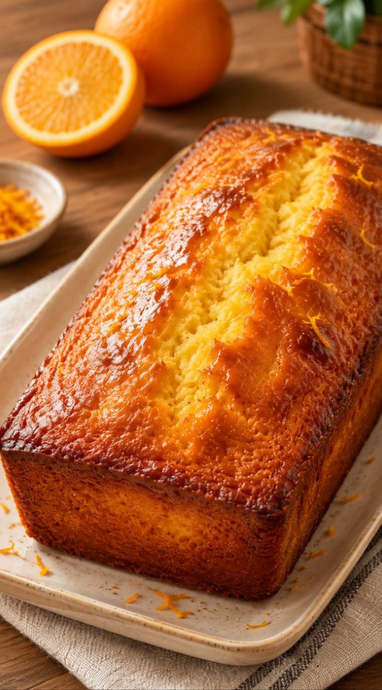 Bizcocho de Naranja Súper Esponjoso: receta casera, aromática y muy tierna