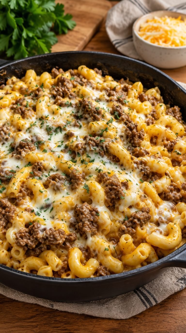 Cheese Steak Hamburger Helper: receta cremosa, reconfortante y muy fácil