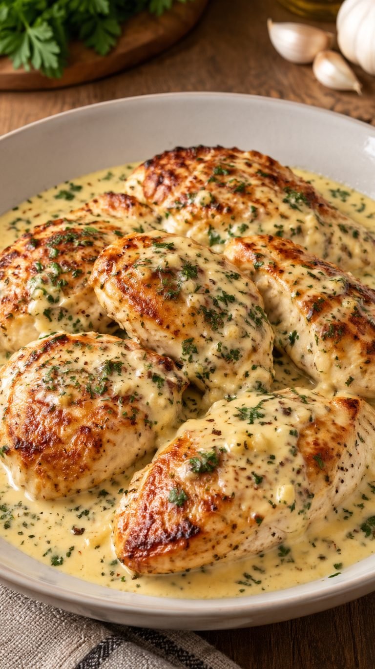 Pollo con Ajo y Crema: receta fácil, cremosa y llena de sabor