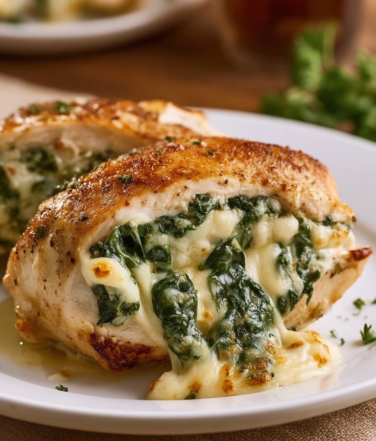 Pechuga de Pollo Rellena con Espinaca y Queso: receta fácil, jugosa y perfecta para comer bien